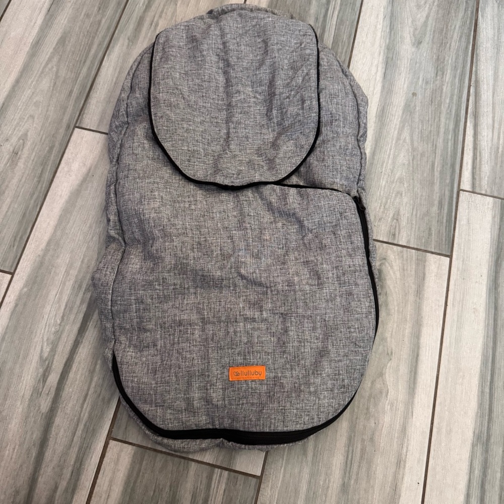 Liuliuby Infant Car Seat Cover Heather Gray Weatherproof Bunting Bag & Blanket